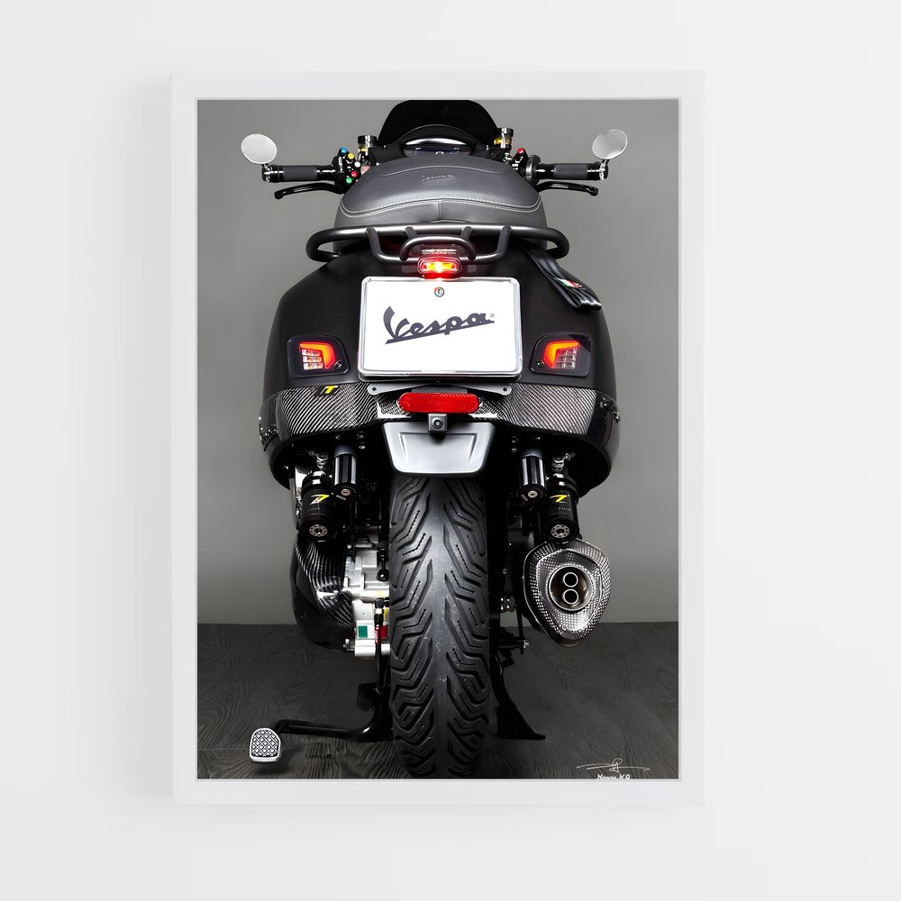 Poster Ride en Bois – affiche Vespa (vue 3)